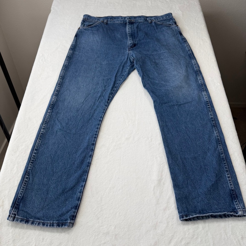Wrangler Jeans Cowboy Cut Mens 40x32 Blue Good 13MWZGK Straight Leg Denim Pants